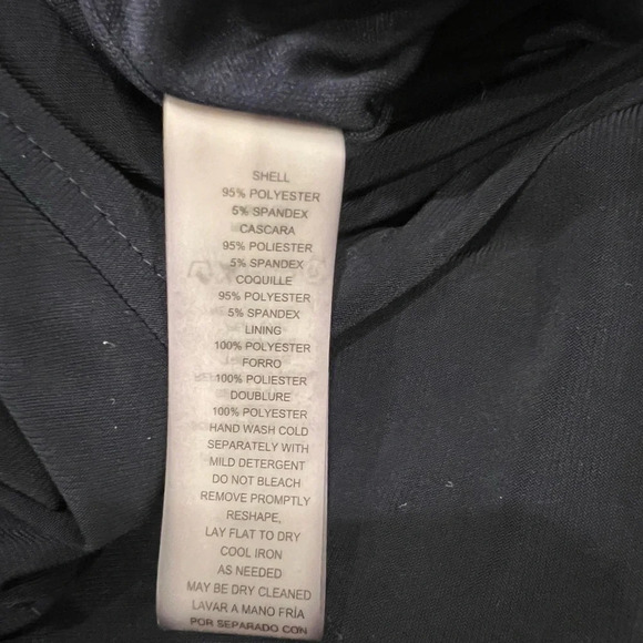 Vince Camuto navy cowl neck drawstring jumpsuit, Size Large - Picture 7 of 7